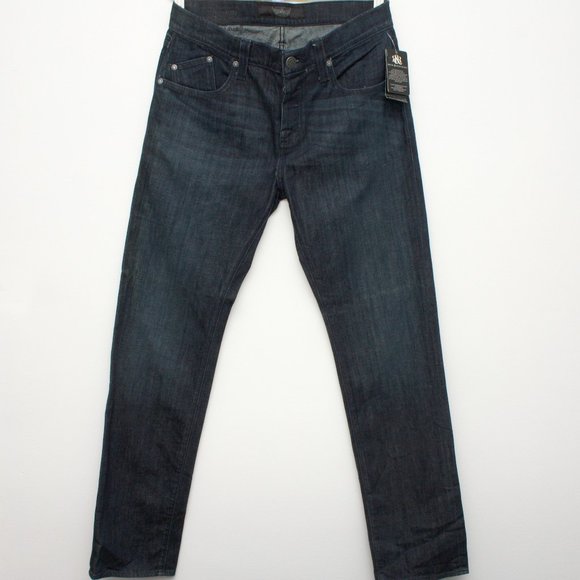 Rock Republic Colburg Lowrise Skinny Jeans Size 36 Heracles Blue Button Fly - Picture 1 of 9